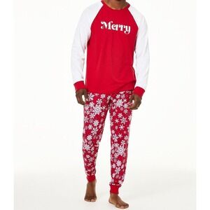 Family Pajamas Matching Men's Merry Pajama Set, Size Medium